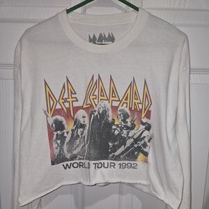 Def Leppard World Tour 1992 Crop Top